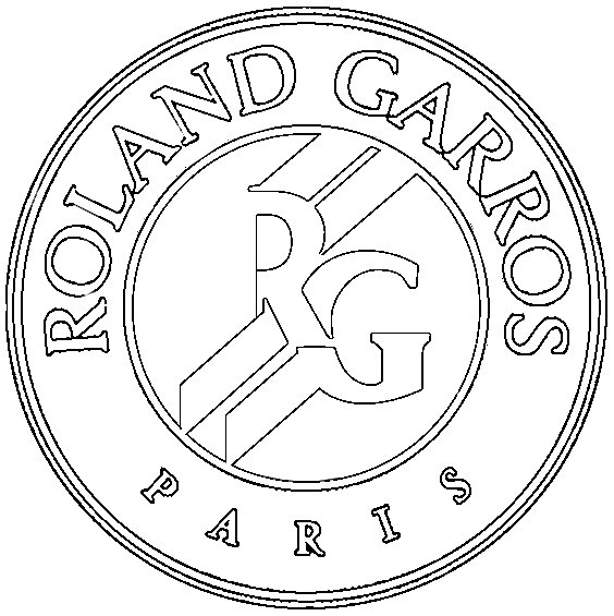 Malebøger Logo Rolang Garros - Tennis