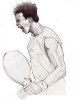 Coloriage Gaël Monfils