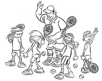 Disegno da colorare Tennis