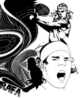 Coloring page Rafa Nadal