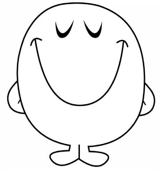 Coloring page Mr. Happy