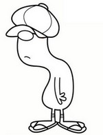 Coloring page Mr. Lazy