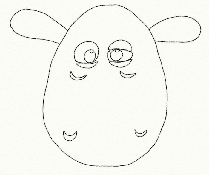 Coloring page Shaun the sheep