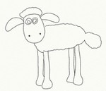 Feuille de coloriage - Shaun le mouton - Shaun le mouton