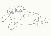 Coloriage à télécharger - Shaun - Shaun le mouton