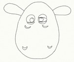 Coloriage - Shirley - Shaun le mouton