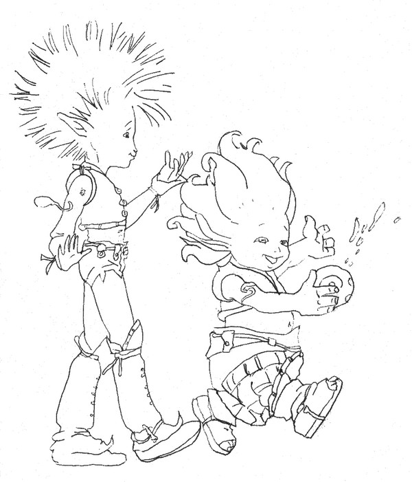 Coloring page Arthur and the Minimoys