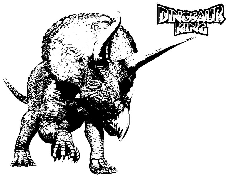 Coloriage Tricératops - Dinosaur King