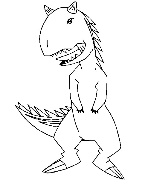 Coloring page Dinosaur King