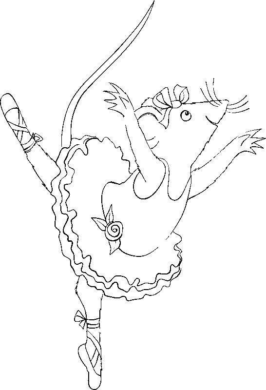 Coloriage Angelina Ballerina