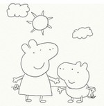 Coloriage Peppa Pig