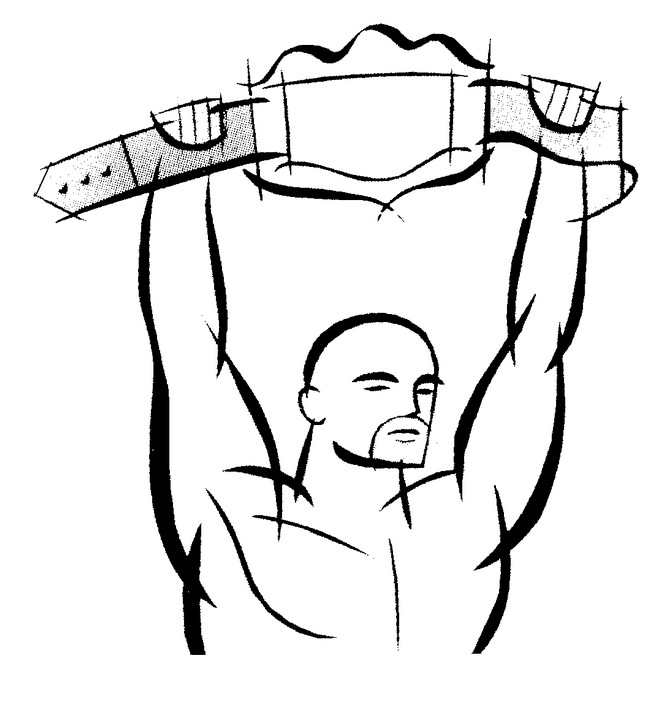 Coloring page Wrestling