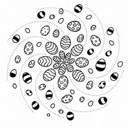 Coloring page Easter's mandalas