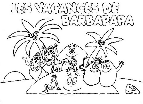 Dibujo para colorear Barbapapa