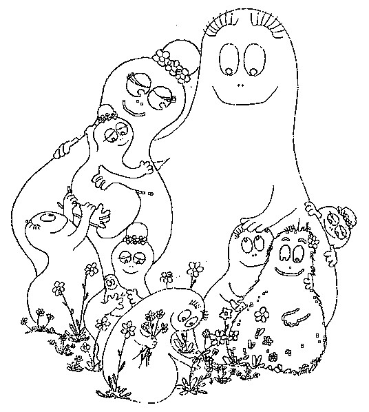 Disegno da colorare Barbapapa