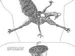 Feuille de coloriage - L'Age de Glace - Scrat - Age de Glace