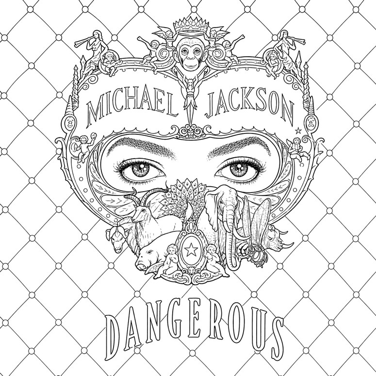 Free coloring page - Dangerous - Michael Jackson