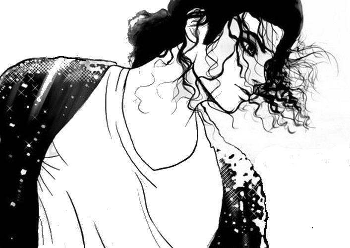 Dibujo para colorear Michael Jackson