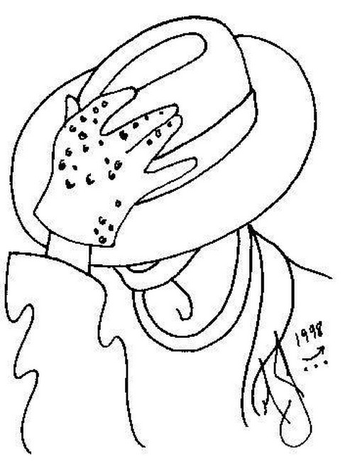 Coloring page Michael Jackson 13