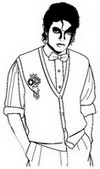 Målarbok Michael Jackson