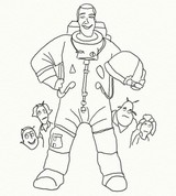 Dibujo para colorear Planet 51 - Chuck