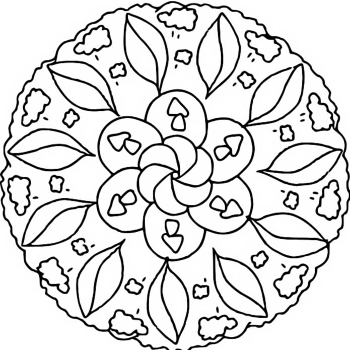 Malvorlagen Mandalas von Herbst