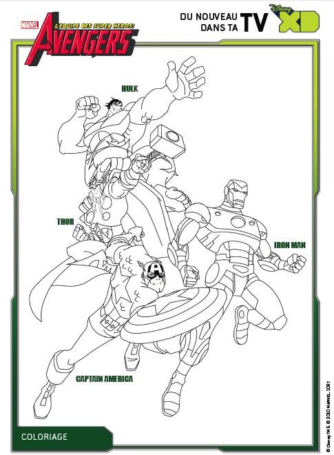 Coloring page The Avengers