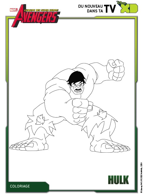 Coloriage Hulk