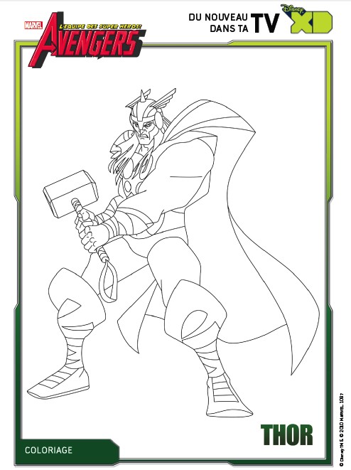 Coloriage Thor