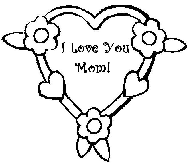 Coloring page Mother's Day