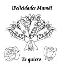 Dibujo para colorear Fiesta de las madres