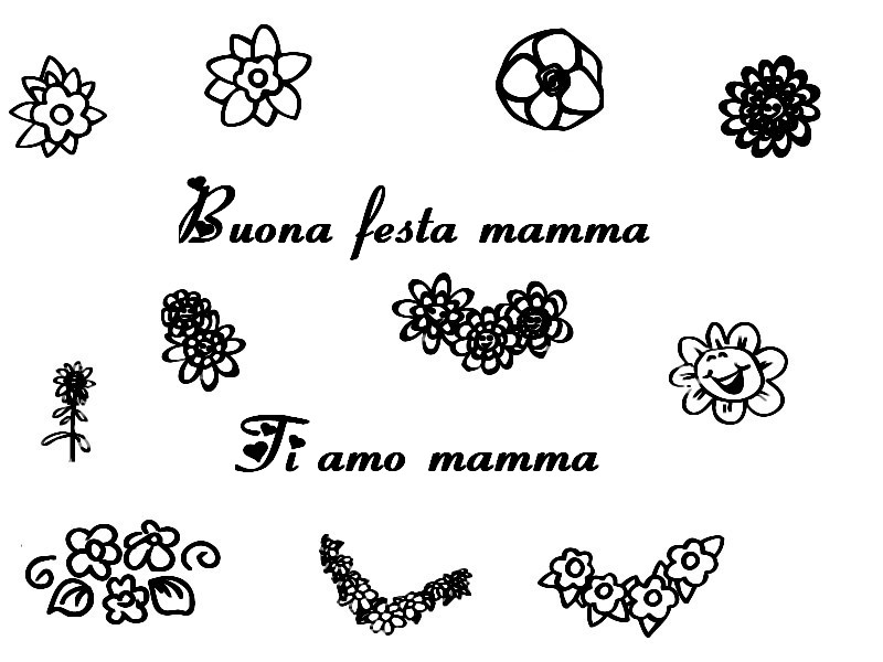 Disegno da colorare Festa della mamma