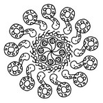 Disegno da colorare Mandala di Estate