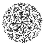 Disegno da colorare Mandala di Estate