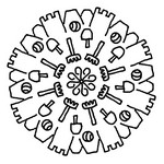 Disegno da colorare Mandala di Estate