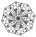 Disegno da colorare Mandala di Estate