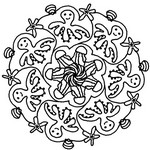 Disegno da colorare Mandala di Estate