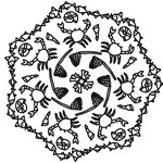 Desenho para colorir Mandalas Verao