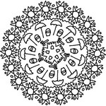 Malvorlagen Mandalas von Sommer