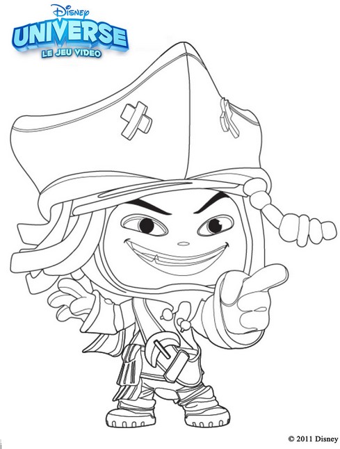 Coloriage Jack Sparrow