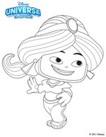 Coloriage Jasmine