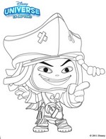 Coloriage Jack Sparrow