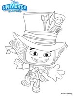Coloriage Le chapelier fou