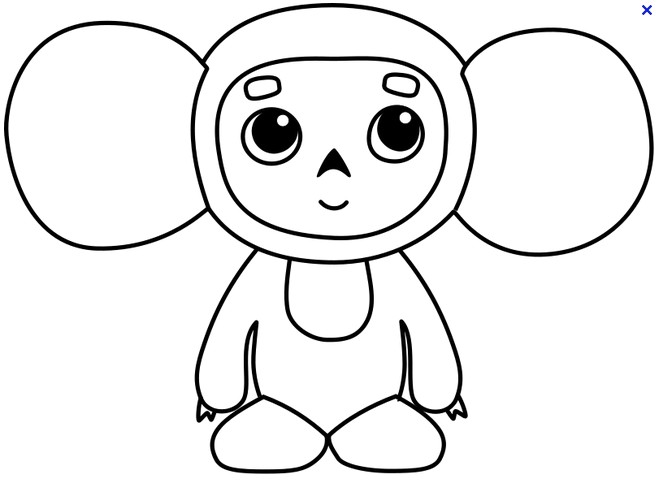 Coloriage Coloriage Cheburashka