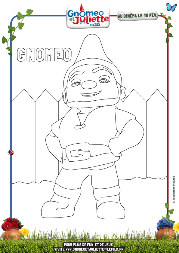 Coloriage Coloriage Gnoméo et Juliette