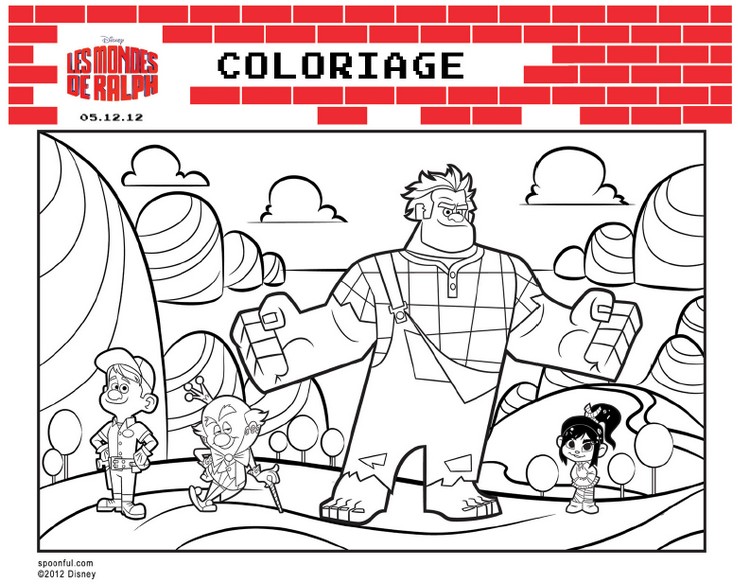 Coloriage Coloriage Les Mondes de Ralph