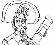 Coloriage Coloriage Pirates! Bons à rien, mauvais en tout