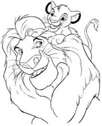 Coloriage Coloriage Le Roi Lion 3D