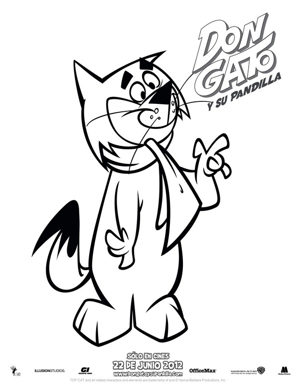 Dibujo para colorear Don Gato y su Pandilla