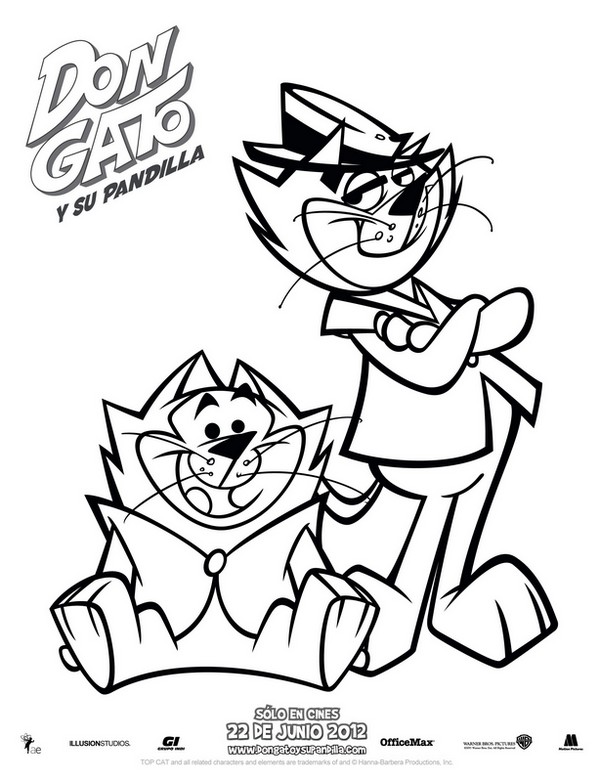 Dibujo para colorear Don Gato y su Pandilla